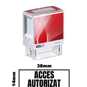 Stampila DE BIROU ACCES AUTORIZAT de birou 38x14mm