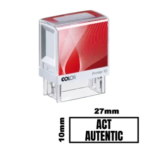 Stampila ACT AUTENTIC de birou 27x10mm