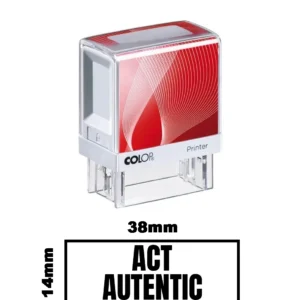 Stampila DE BIROU ACT AUTENTIC de birou 38x14mm