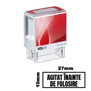 Stampila AGITAT INAINTE DE FOLOSIRE de birou 27x10mm