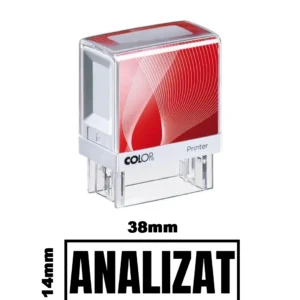 Stampila DE BIROU ANALIZAT de birou 38x14mm