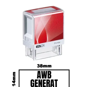 Stampila DE BIROU AWB GENERAT de birou 38x14mm
