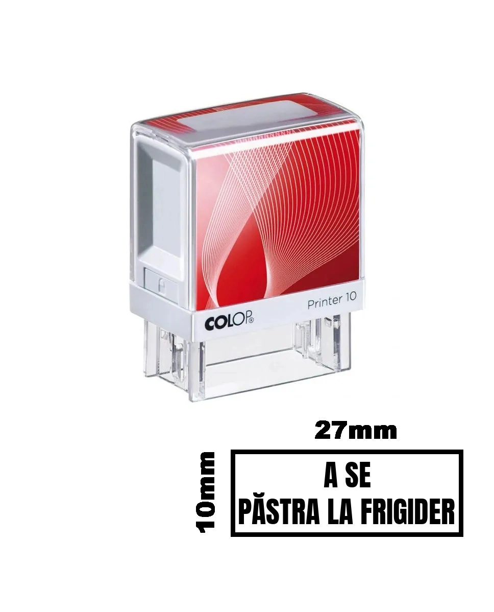 Stampila A SE PASTRA LA FRIGIDER de birou 27x10mm