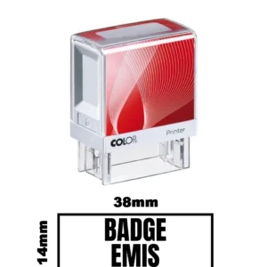 Stampila DE BIROU BADGE EMIS de birou 38x14mm