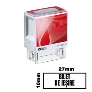 Stampila BILET DE IESIRE de birou 27x10mm
