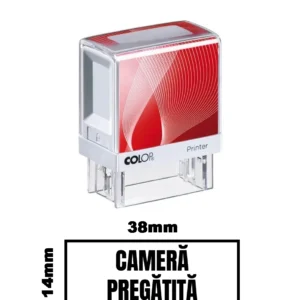 Stampila DE BIROU CAMERA PREGATITA de birou 38x14mm