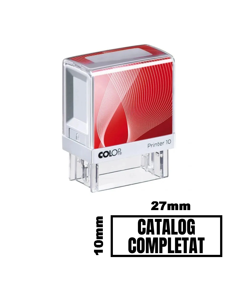 Stampila CATALOG COMPLETAT de birou 27x10mm