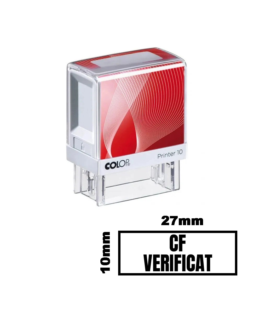 Stampila CF VERIFICAT de birou 27x10mm