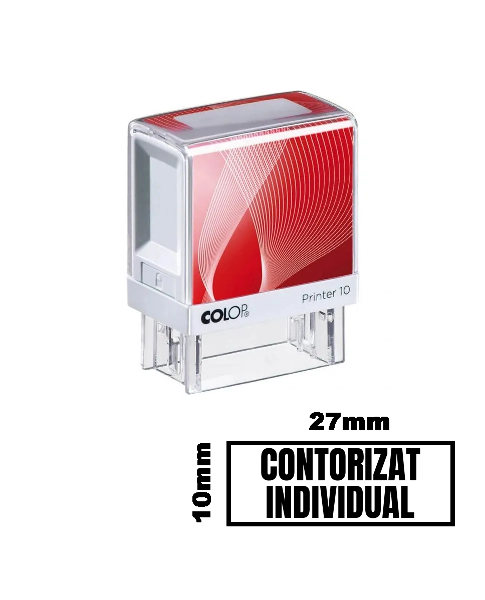 Stampila CONTORIZAT INDIVIDUAL de birou 27x10mm