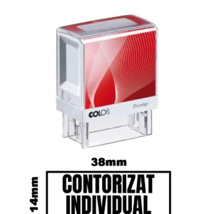 Stampila DE BIROU CONTORIZAT INDIVIDUAL de birou 38x14mm