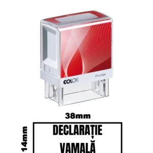 Stampila DE BIROU DECLARATIE VAMALA 38x14mm