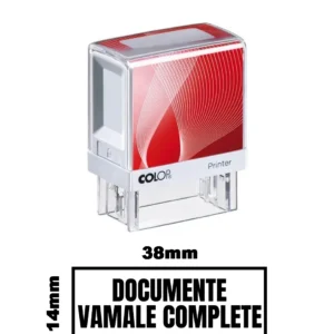 Stampila DE BIROU DOCUMENTE VAMALE COMPLETE 38x14mm