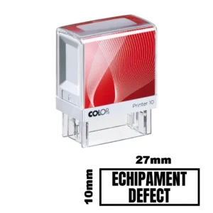 Stampila ECHIPAMENT DEFECT de birou 27x10mm