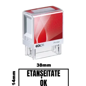 Stampila DE BIROU ETANSEITATE OK 38x14mm