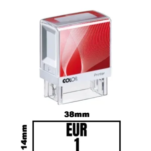 Stampila DE BIROU EUR 1 38x14mm