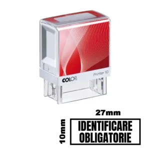 Stampila IDENTIFICARE OBLIGATORIE de birou 27x10mm