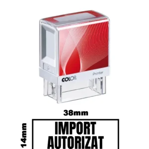 Stampila DE BIROU IMPORT AUTORIZAT 38x14mm