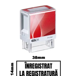 Stampila DE BIROU INREGISTRAT LA REGISTRATURA de birou 38x14mm