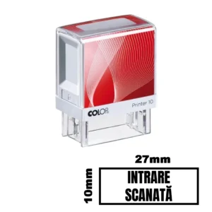Stampila INTRARE SCANATA de birou 27x10mm