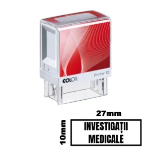 Stampila INVESTIGATII MEDICALE de birou 27x10mm