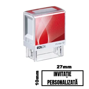 Stampila INVITATIE PERSONALIZATA de birou 27x10mm