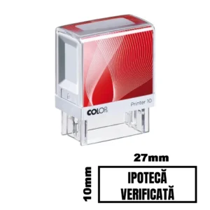 Stampila IPOTECA VERIFICATA de birou 27x10mm