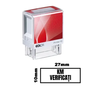 Stampila KM VERIFICATI de birou 27x10mm