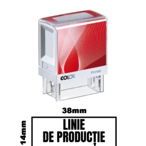 Stampila DE BIROU LINIE DE PRODUCTIE de birou 38x14mm