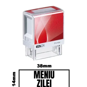 Stampila DE BIROU MENIU ZILEI de birou 38x14mm