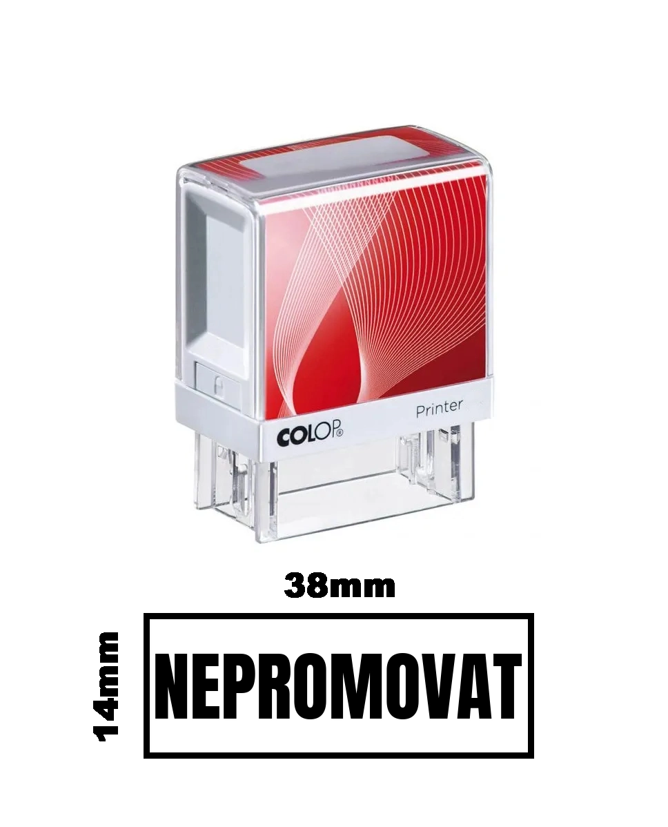 Stampila DE BIROU NEPROMOVAT de birou 38x14mm
