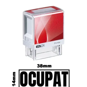 Stampila DE BIROU OCUPAT de birou 38x14mm