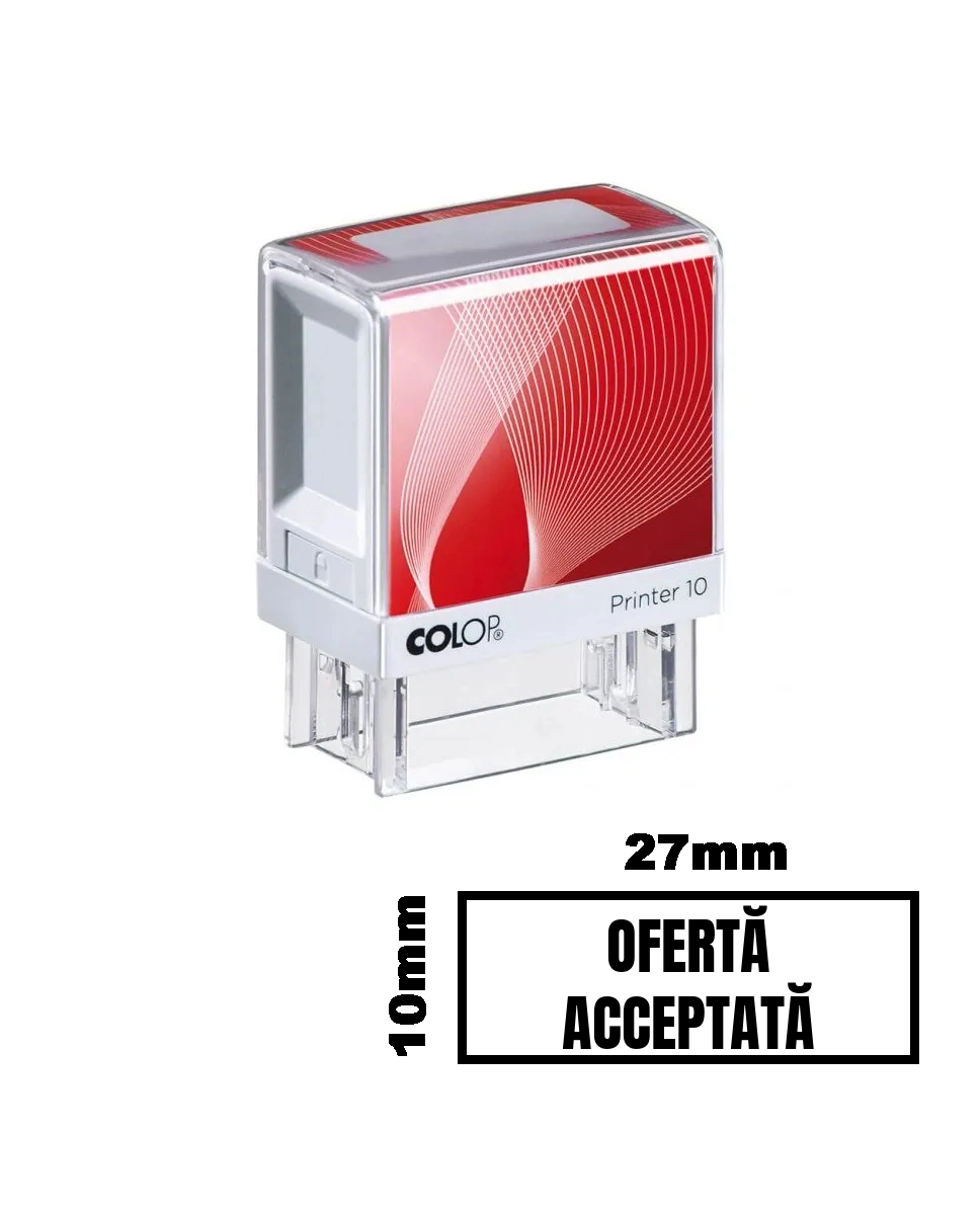 Stampila OFERTA ACCEPTATA de birou 27x10mm