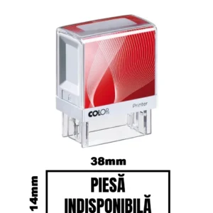 Stampila DE BIROU PIESA INDISPONIBILA de birou 38x14mm