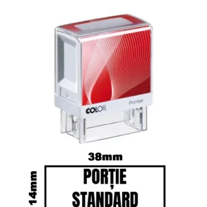 Stampila DE BIROU PORTIE STANDARD de birou 38x14mm