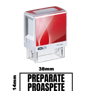 Stampila DE BIROU PREPARATE PROASPETE de birou 38x14mm