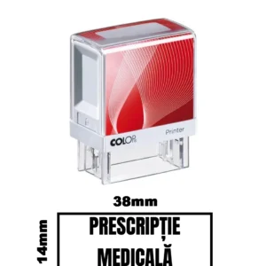 Stampila DE BIROU PRESCRIPTIE MEDICALA de birou 38x14mm