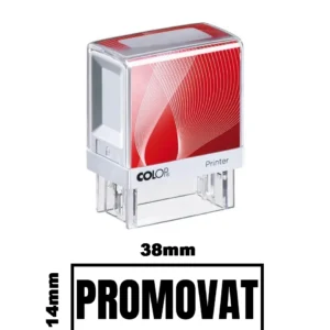 Stampila DE BIROU PROMOVAT de birou 38x14mm