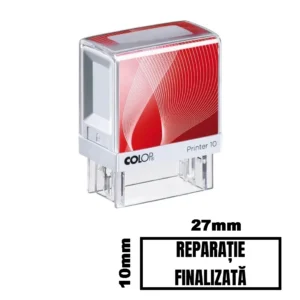 Stampila REPARATIE FINALIZATA de birou 27x10mm