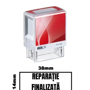 Stampila DE BIROU REPARATIE FINALIZATA de birou 38x14mm