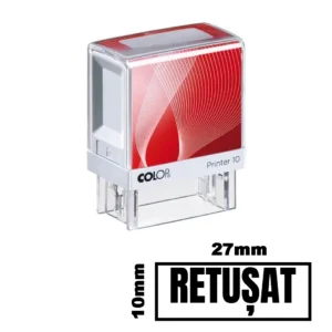 Stampila RETUSAT de birou 27x10mm