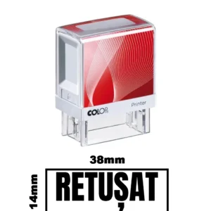 Stampila DE BIROU RETUSAT de birou 38x14mm