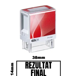 Stampila DE BIROU REZULTAT FINAL de birou 38x14mm