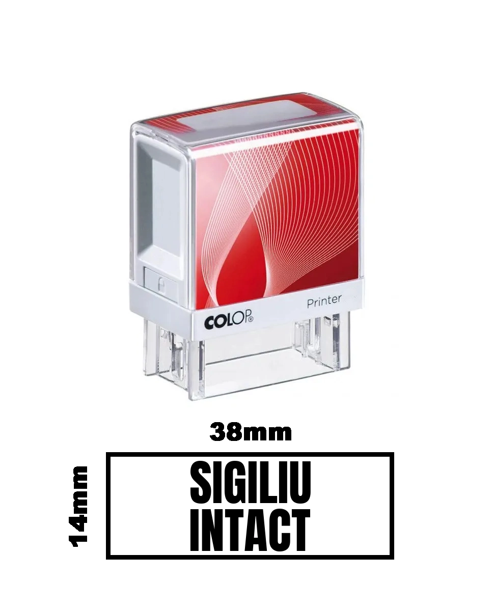 Stampila DE BIROU SIGILIU INTACT de birou 38x14mm