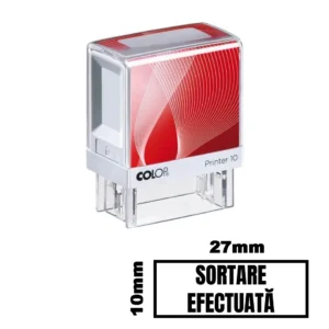 Stampila SORTARE EFECTUATA de birou 27x10mm