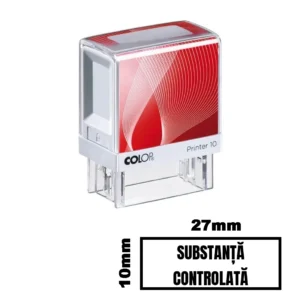 Stampila SUBSTANTA CONTROLATA de birou 27x10mm