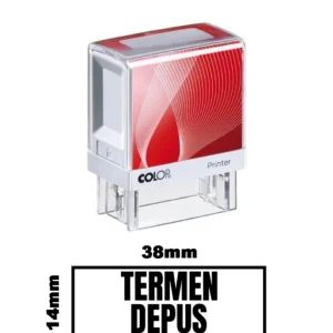Stampila DE BIROU TERMEN DEPUS de birou 38x14mm