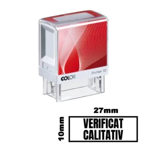 Stampila VERIFICAT CALITATIV de birou 27x10mm