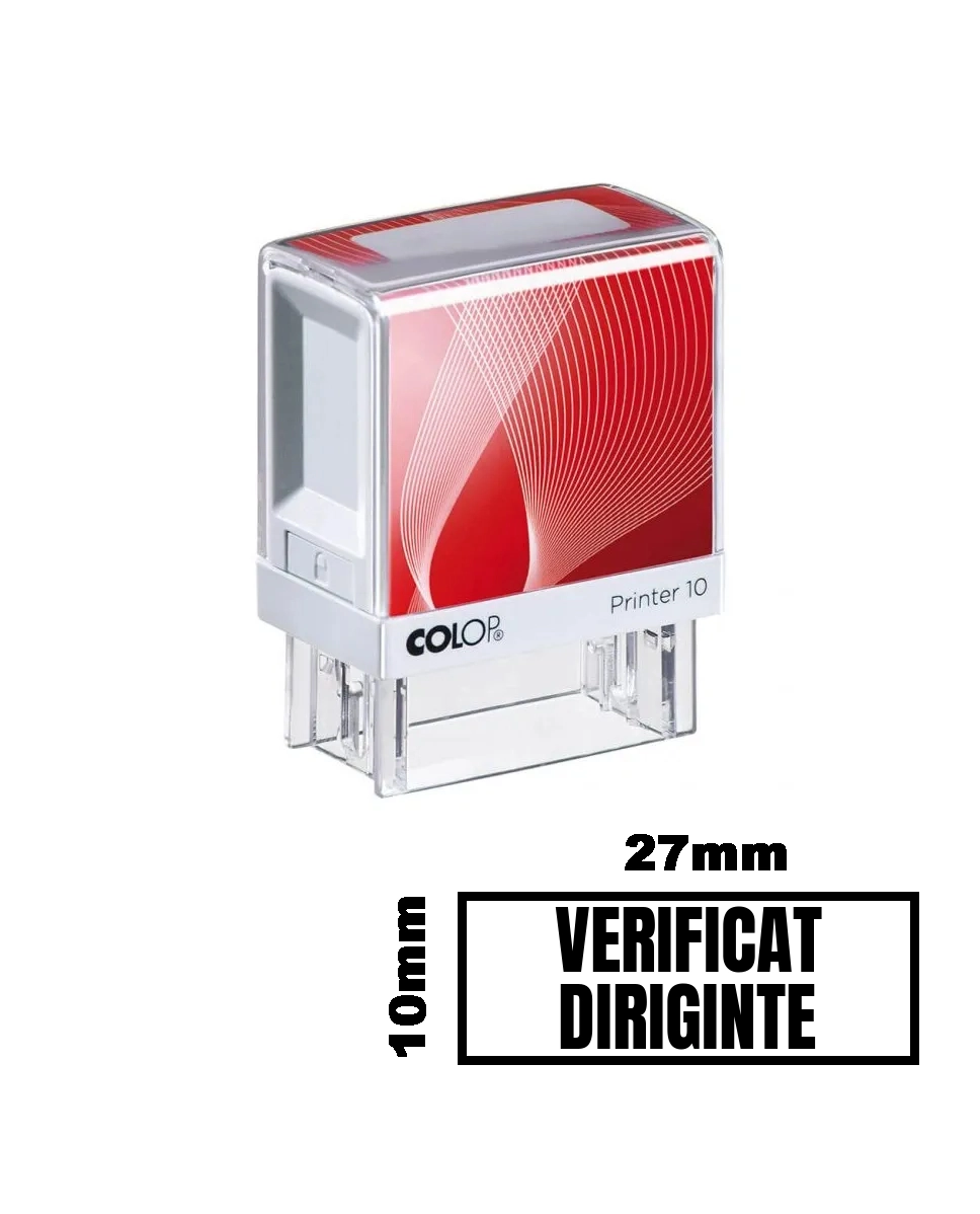 Stampila VERIFICAT DIRIGINTE de birou 27x10mm