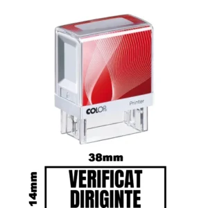 Stampila DE BIROU VERIFICAT DIRIGINTE de birou 38x14mm